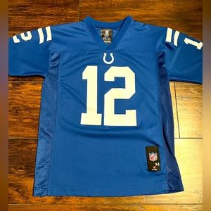 NFL Indianapolis Colts QB Andrew Luck Home Jersey Youth Medium 10/12 Blue/White